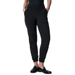 Spanx The Perfect Pant Jogger Classic Black Women's Size Medium Stretch Pockets